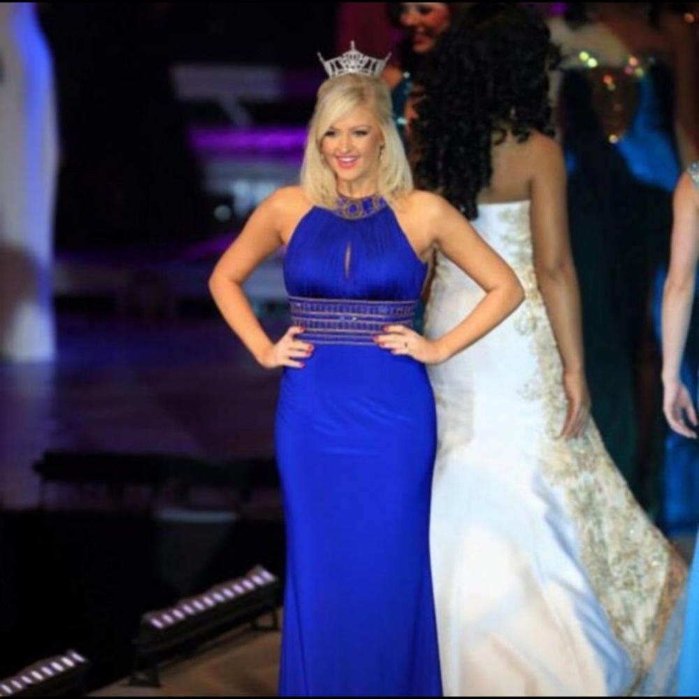 Blue Sherri Hill dress